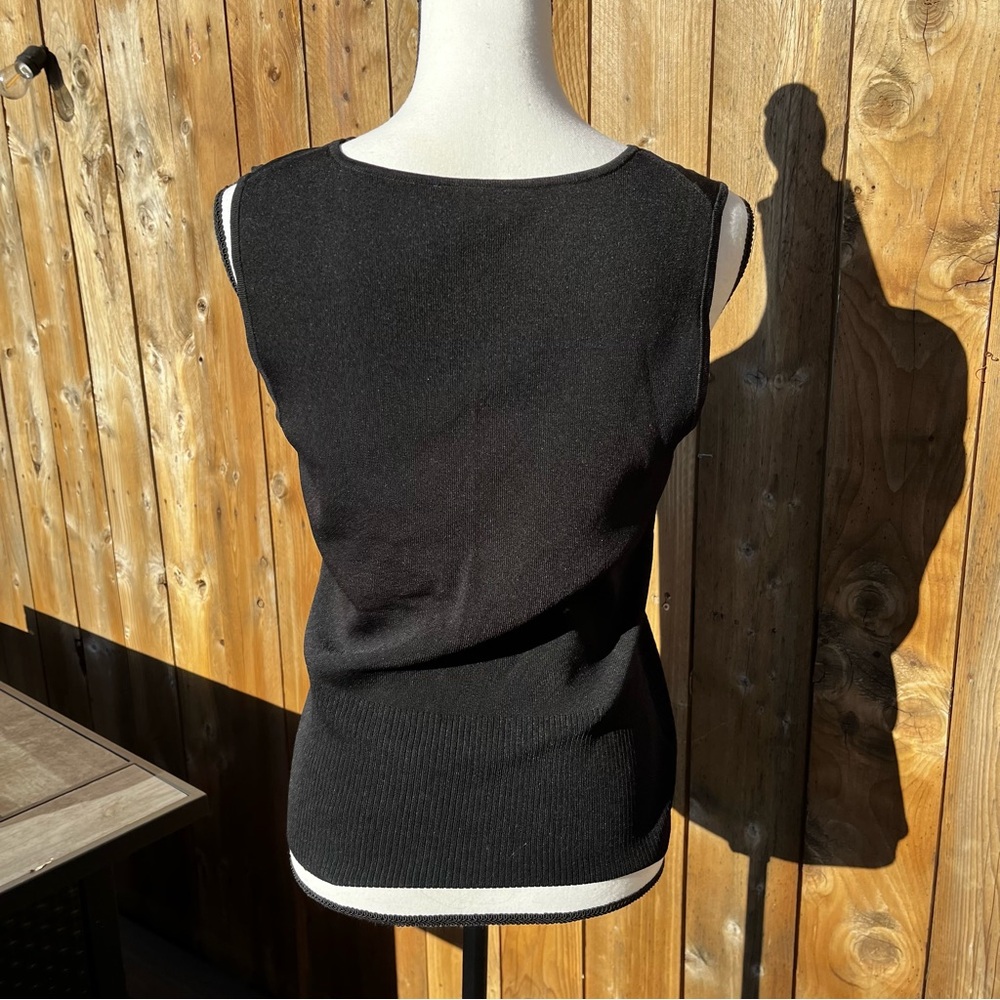 LOFT Black stretch sleeveless Top - Picture 2 of 7
